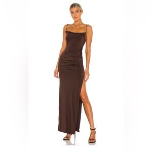 NWT Odessa Gown in Espresso Brown by Lovers and Friends